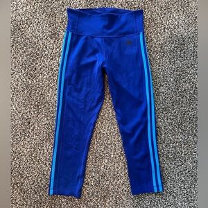 Adidas Cropped Blue Athletic Bottoms